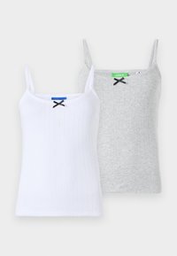 JXLELU BOW SINGLET 2 PACK  - Linne - bright white
