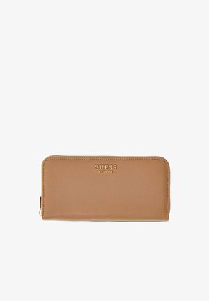 Guess, GUESS AMORETTE SLG LRG ZIP AROUND BEIGE - Geldbörse - cognac