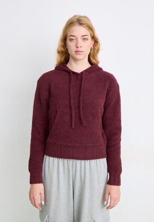 Mikina s kapucňou - burgundy crush