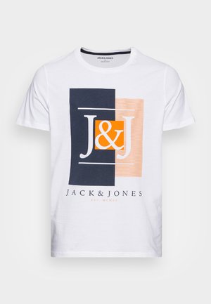 JJASTHA TEE CREW NECK - Print T-shirt - white
