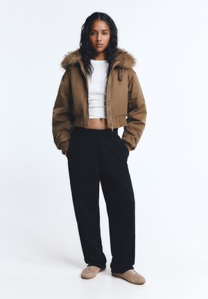 PULL&BEAR Pantalon de survêtement - black