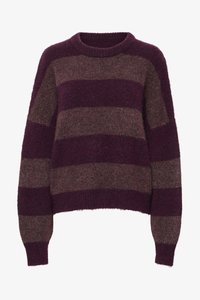 Unausgewählt, wine rosebrown melange stripe