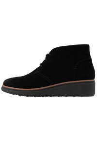Clarks Botines bajos - black