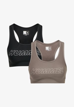 Hummel, HMLTE TOLA 2-PACK - Sport-bh met medium support - black driftwood
