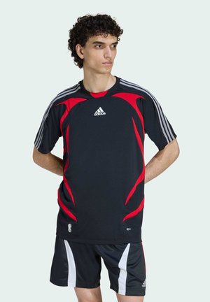 adidas Originals, T-shirt con stampa - black/better scarlet