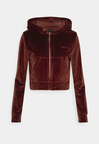iets frans... Felpa con zip - dark brown