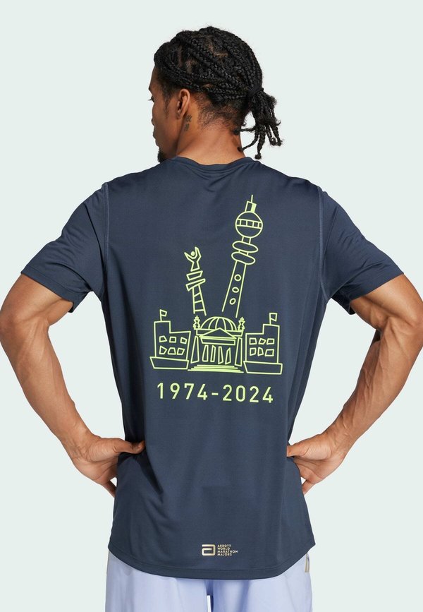 BMW BERLIN MARATHON 2024 EVENT TEE - Print T-shirt - aurora ink