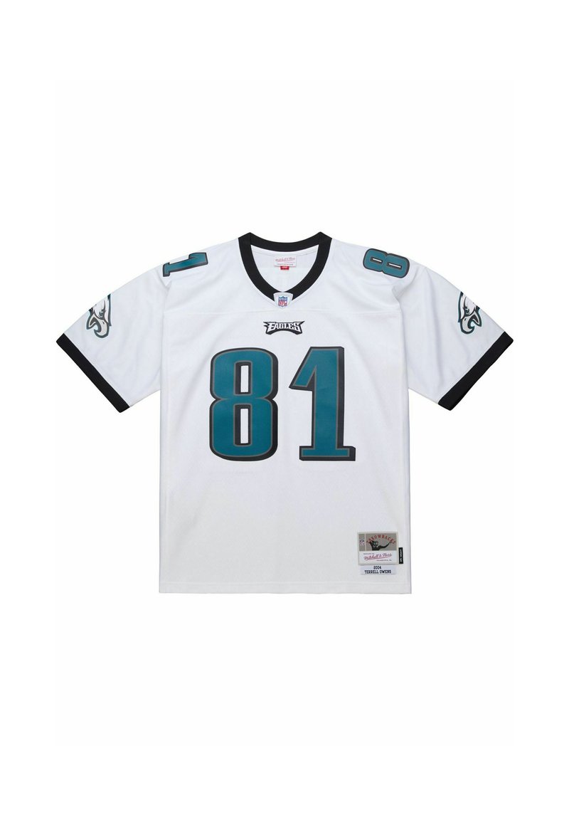 Mitchell & Ness NFL LEGACY - PHILADELPHIA EAGLES 2004 TERRELL OWENS - T-Shirt print - blanc