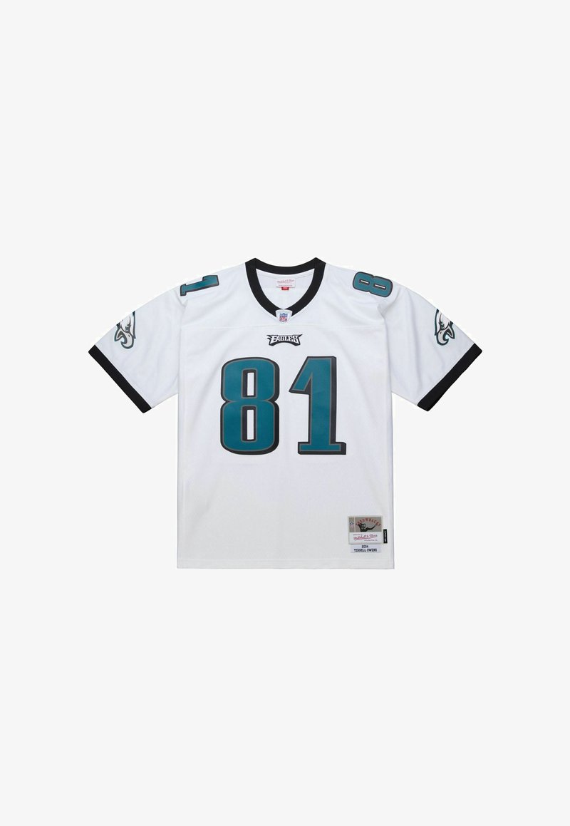 Mitchell & Ness NFL LEGACY - PHILADELPHIA EAGLES 2004 TERRELL OWENS - T-Shirt print - blanc