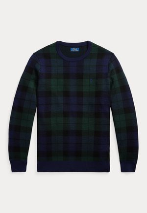 PLAID WASHABLE WOOL JUMPER - Strickpullover - black