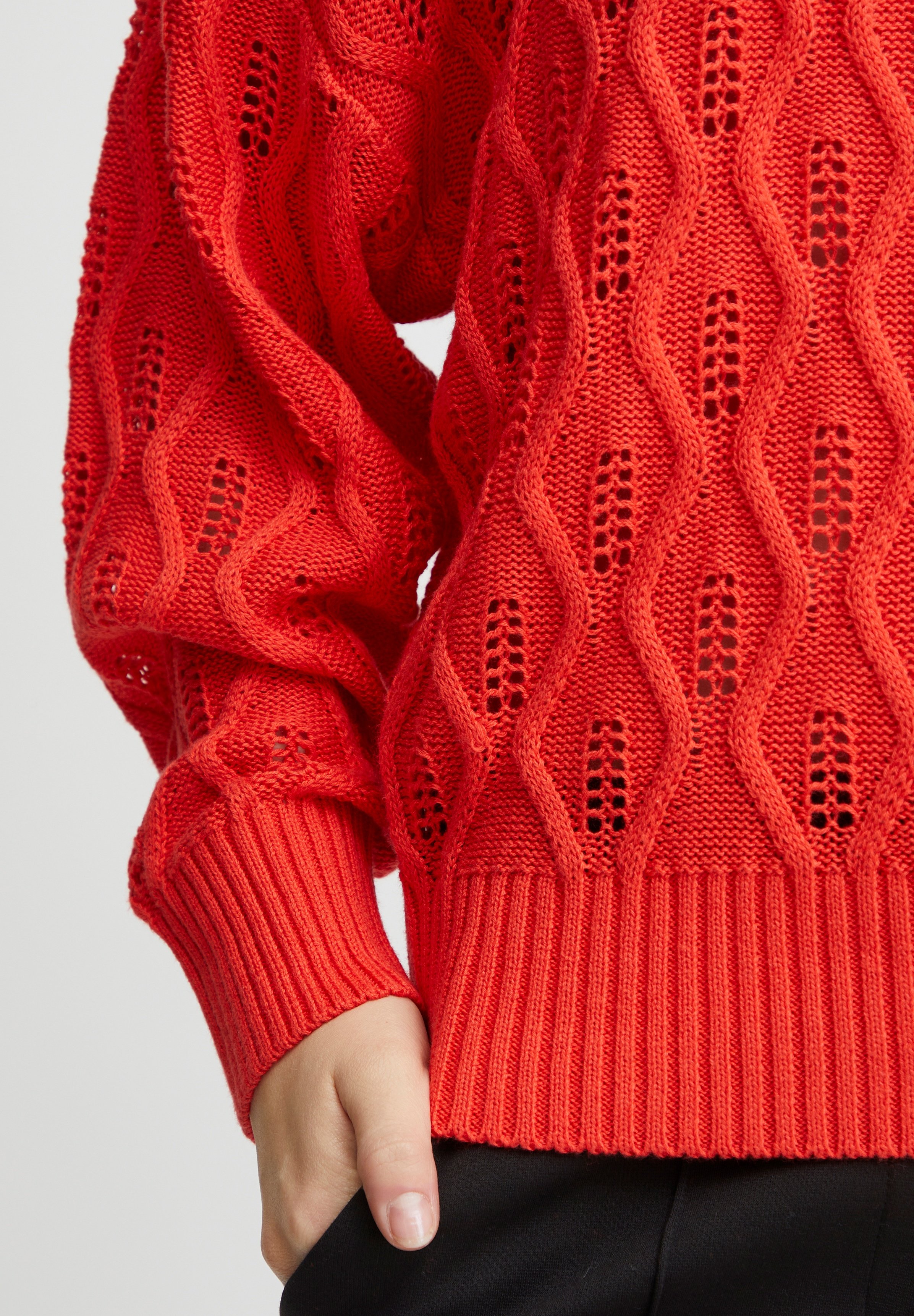 売れ筋商品|||イチ ニット&セーター レディース アウター IHMarnas - Jumper - poppy red ICHI IHMarnas - Jumper - poppy red/red - Zalando.co.uk