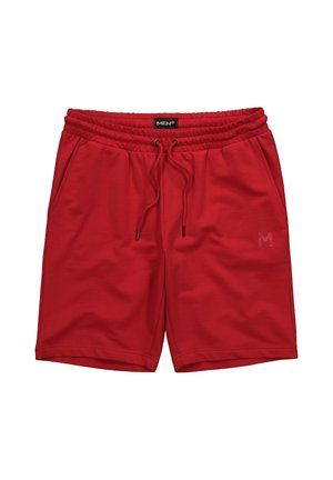 Men Plus, SWEAT BERMUDA SHORTS, BASIC, ELASTICATED WAISTBAND, UP TO 8 XL - Trainingsbroek - red