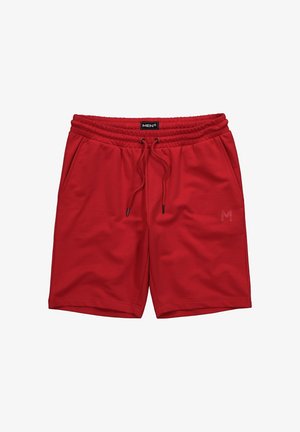 Men Plus, SWEAT BERMUDA SHORTS, BASIC, ELASTICATED WAISTBAND, UP TO 8 XL - Jogginghose - red