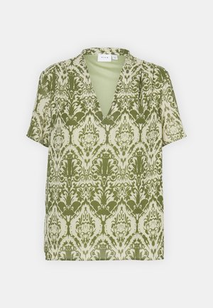 VILA, VIOLIVIA V NECK - Blouse - khaki