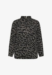 Sélectionné, black beige abstract print