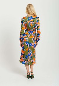 Liquorish Day dress - green blue