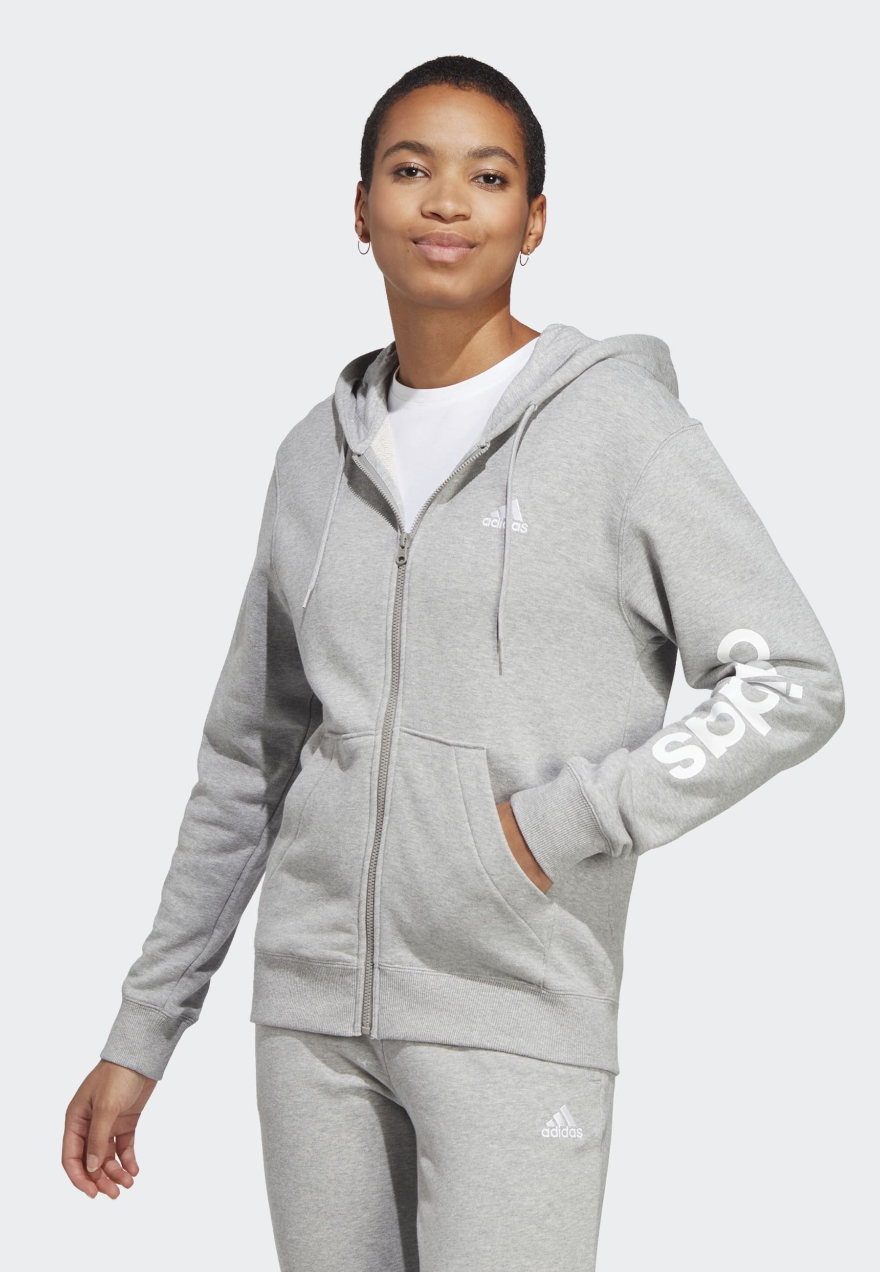 Adidas originals grey hoodie women's Clearance