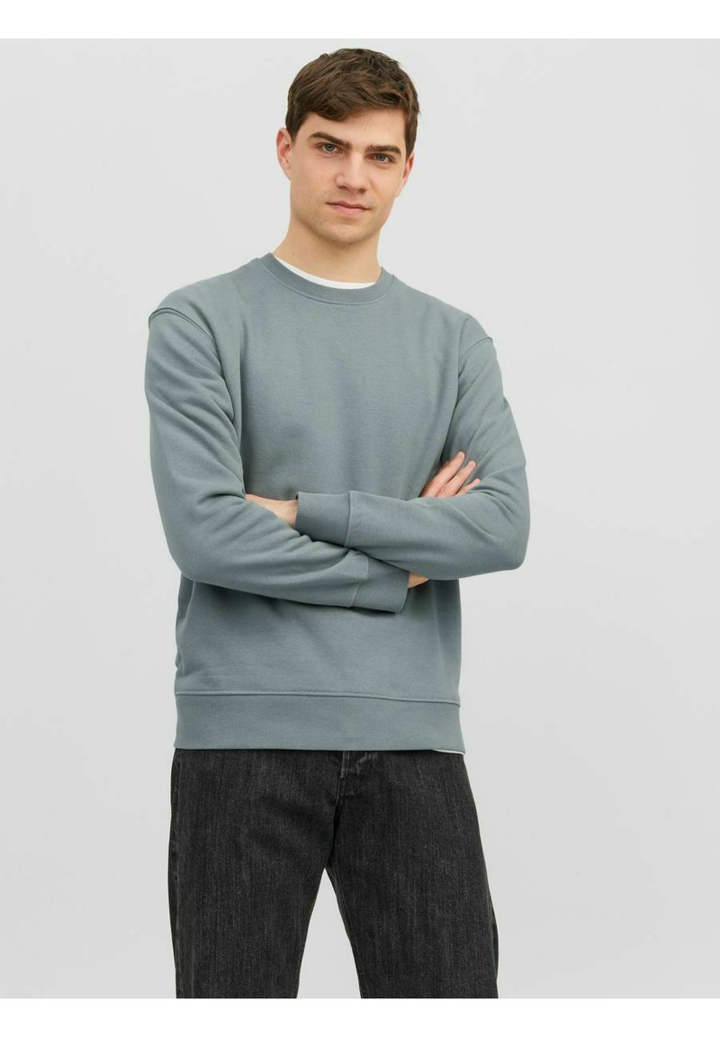 Jack & Jones - JJESTAR BASIC CREW NECK - Mikina - sedona sage, Zvětšit