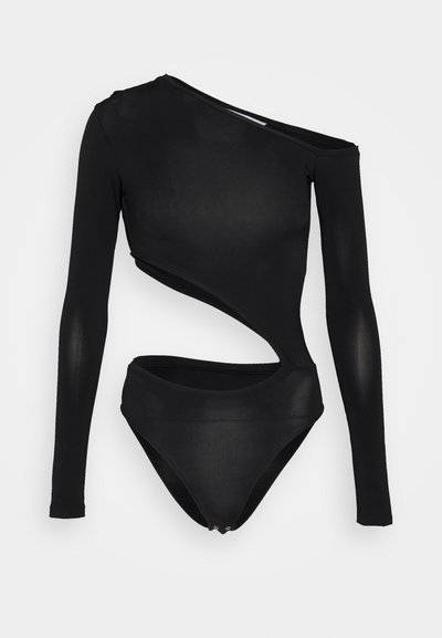 Materiel DIAGONAL CUT BODY - Trükipildiga T-särk - black