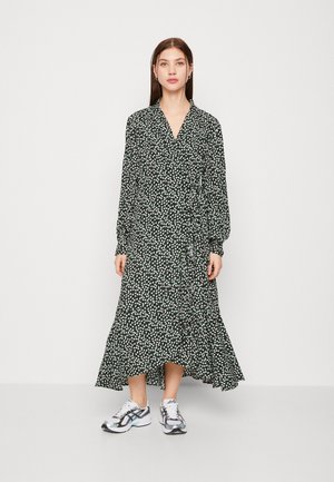 YAS YASDITSY V NECK WRAP DRESS - Robe longue - black