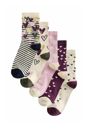 5 PACK   - Socken - pink hearts