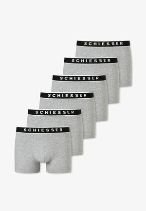 Schiesser, 95/5 COTTON - 6ER PACK SHORT - Kurze Boxershorts - grau melange