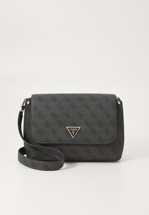 MERIDIAN FLAP CROSSBODY - Olkalaukku - coal logo