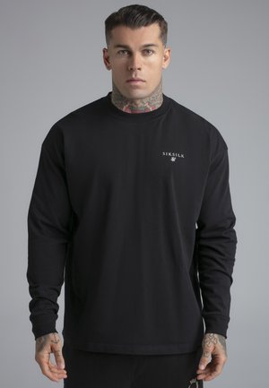 SIKSILK, T-shirt à manches longues - black