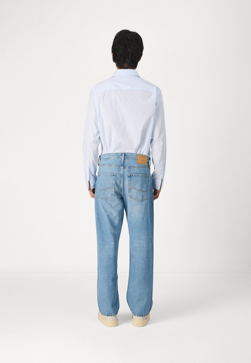 Jeans Uomo Jack & Jones JJIALEX Baggy Fit, Vita Alta, Blu Denim Stonewashed, 29W X 30L
