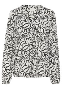 Unselected, black white leaf print