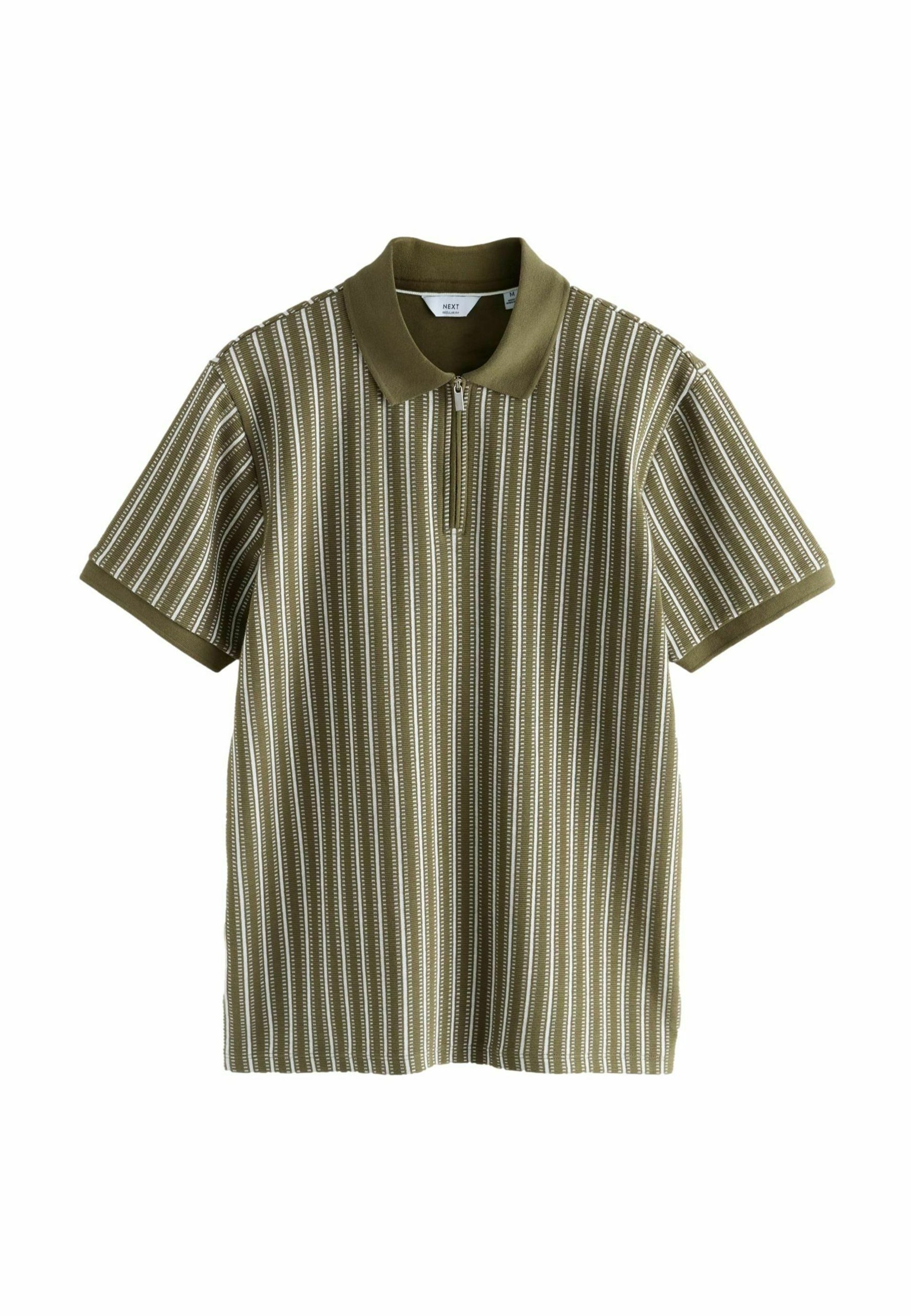 Next VERITCAL STRIPE - REGULAR FIT - Polo shirt - green white