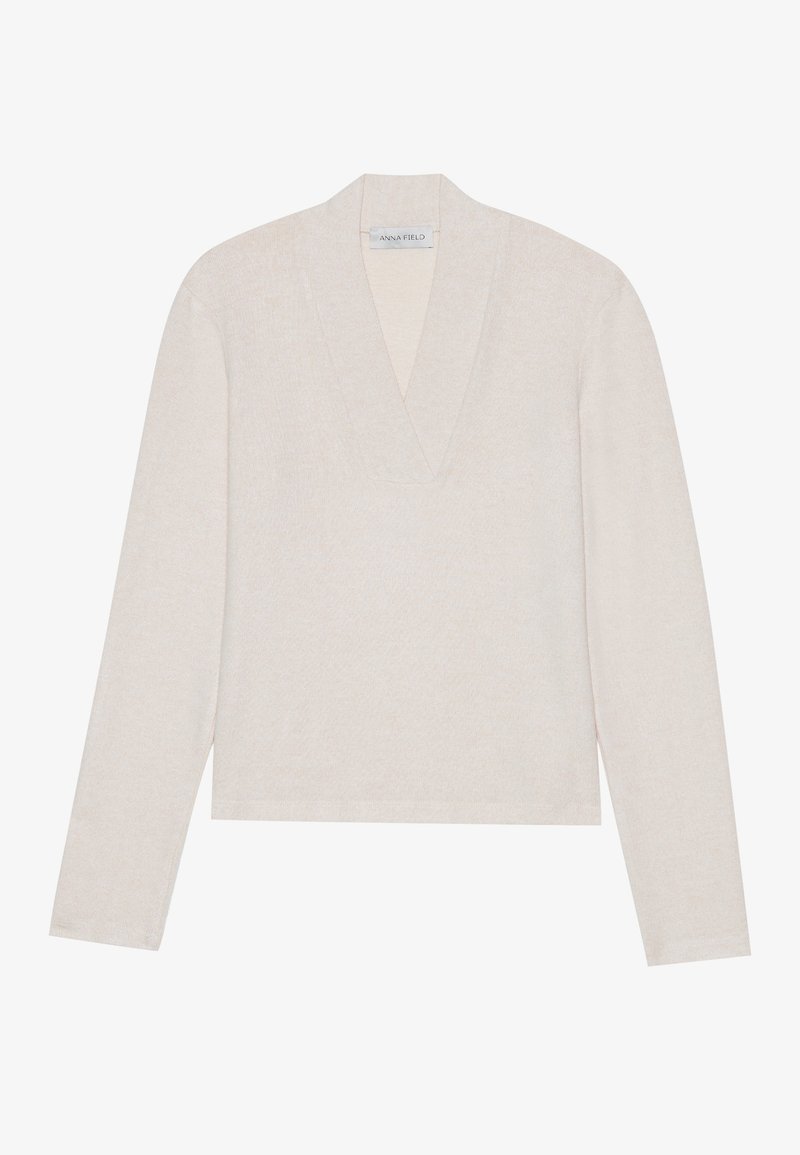 Anna Field Trui beige mêleerd