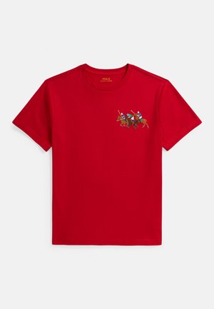 TRIPLE-PONY COTTON JERSEY TEE 8-20Y - Nyomott mintás póló - red