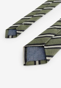 Next PATTERN - Cravate - green stripe