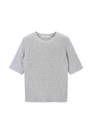 KURZARM MIT PERLEN - T-Shirt print - l blauw
