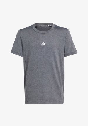 AEROREADY HEATHER KIDS - Sportska majica - black grey three grey six reflective silver
