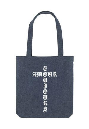 AMOUR TOUJOURS EMBROIDERY  - Cabas - blue