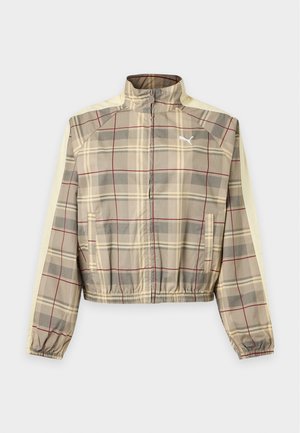 Puma, T7 RELAXED TARTAN WOVEN JACKET - Leichte Jacke - mouse gray