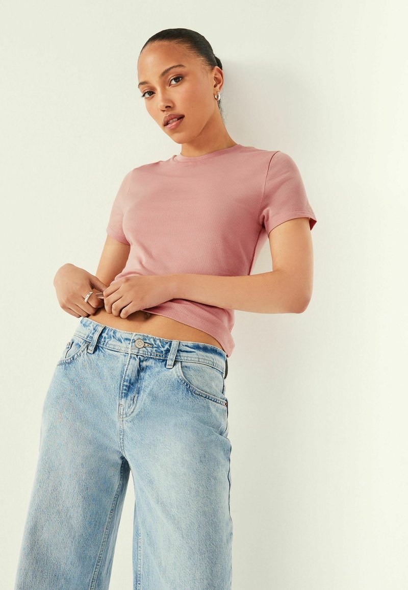 Next SUPER SOFT SHORT SLEEVE STANDARD - Potiskana majica - red orange