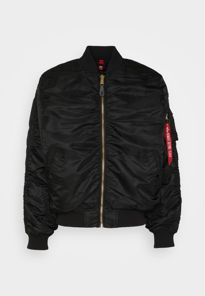 Alpha Industries MA-1 PUCKERED - Bomber Jacket - black - Zalando