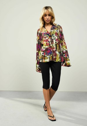 REGULAR FIT LONG SLEEVE - Blúzka so zapínaním na gombíky - multicoloured tie dye print
