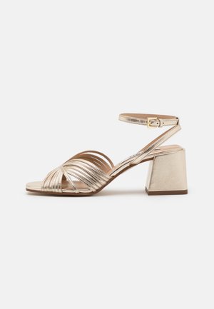 LEATHER - Sandals - gold