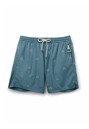 IUMAN Intimissimi, CRAB-EMBROIDERED WITH BOTTLE OPENER - Badeshorts - blue