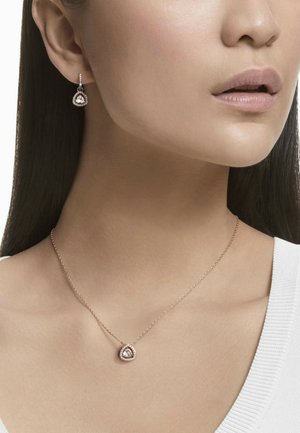 Swarovski, UNA ANGELIC SET, SET (2), TRIANGLE CUT, PINK, 18K ROSE GOLD FINISH - Orecchini - white rose gold-coloured-tone plated