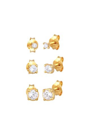 Elli BASIC 3 PACK - Earrings - gold-coloured