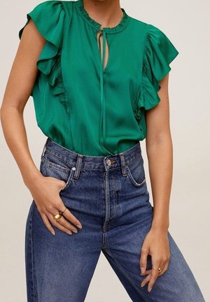Mango, Blouse - green