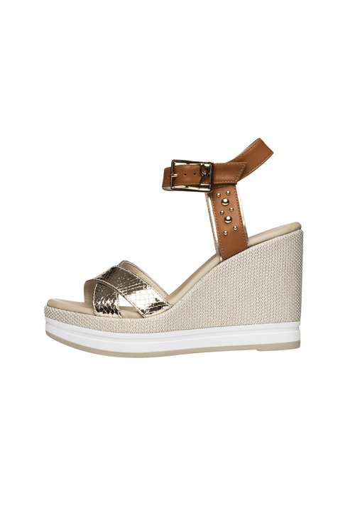 escarpin doré zalando