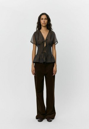 MALINASW - Pantaloni - dark brown