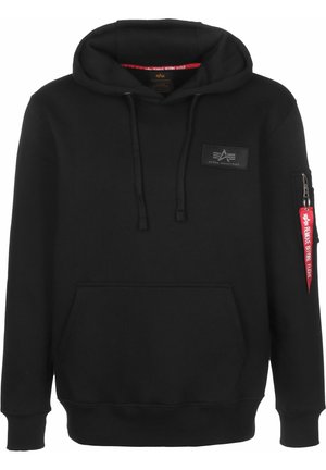 Felpa con cappuccio - black
