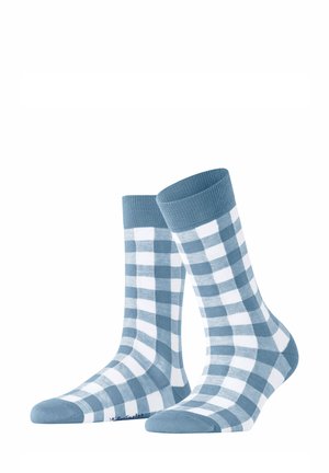 Burlington, Vichy - Sokken - sky blue
